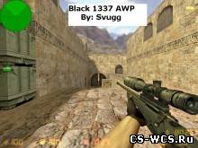 Black 1337 AWP для cs 1.6