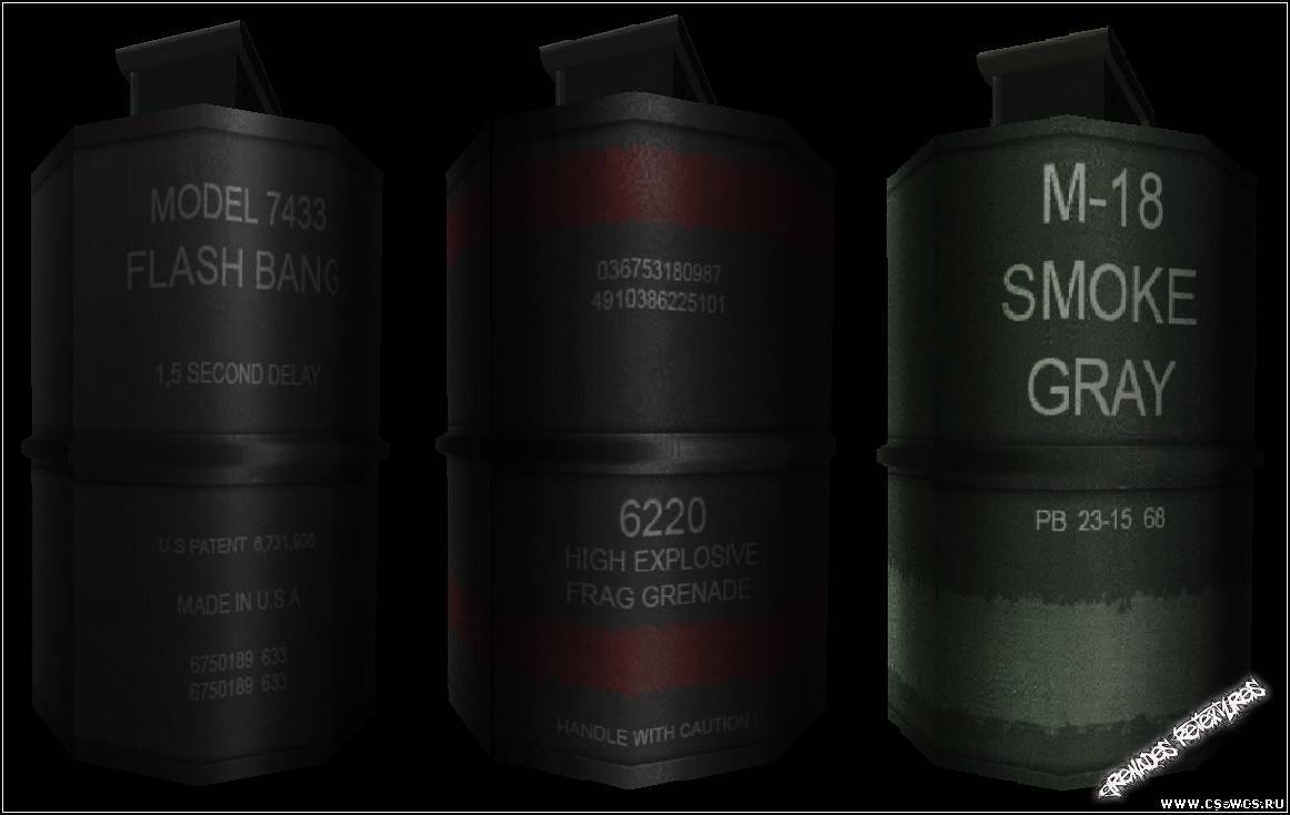 Default grenades retexture для css